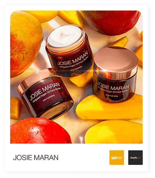 Josie Maran Cosmetics — SAP Business One and Shopify Plus