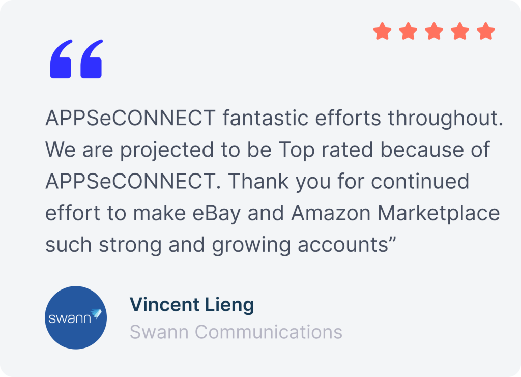 Customer testimonial