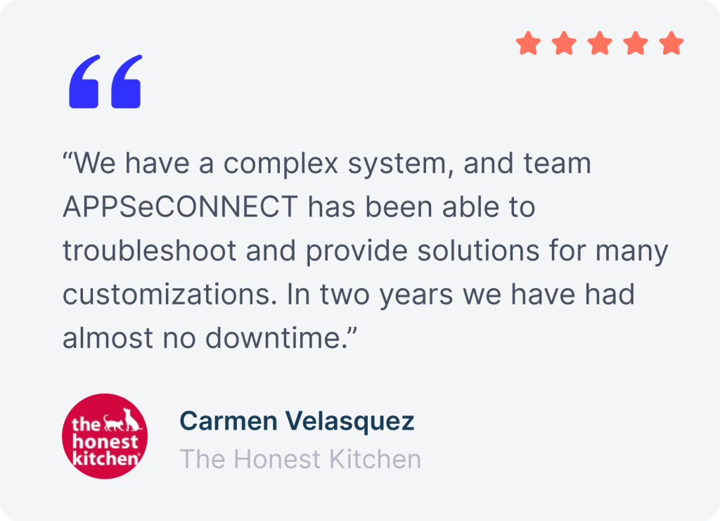 Customer testimonial