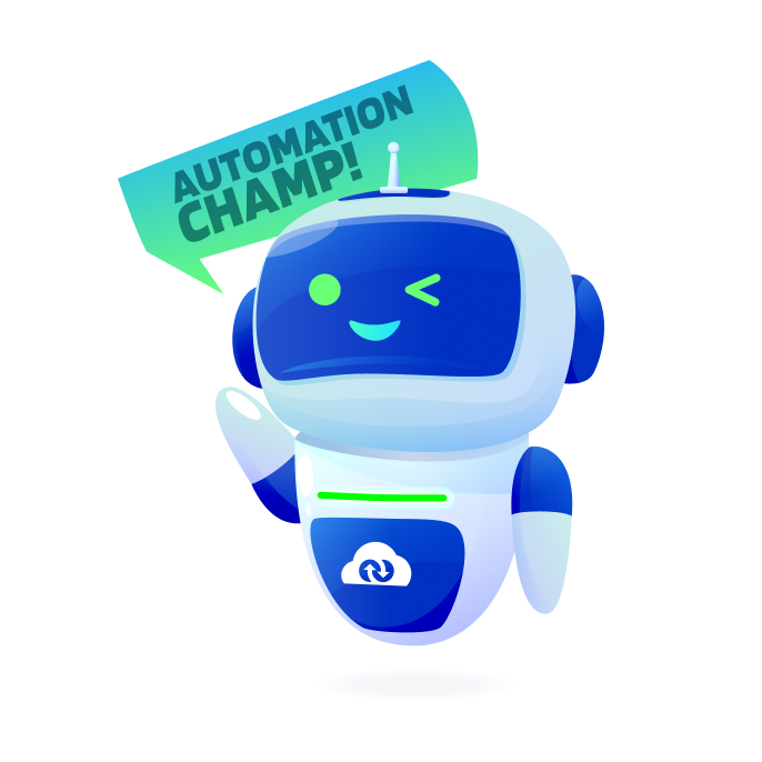 APPSeCONNECT “Automation Champ” mascot