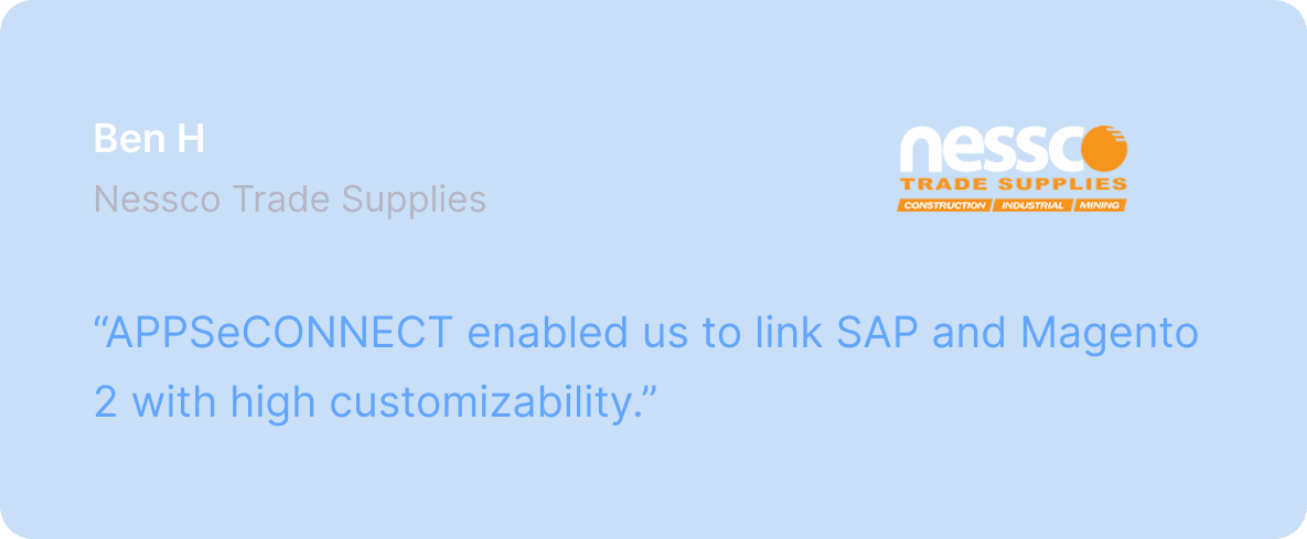 APPSeCONNECT customer quote