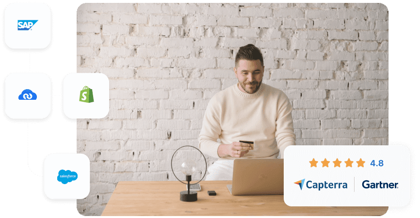 APPSeCONNECT customers rated 4.8 on Capterra and Gartner