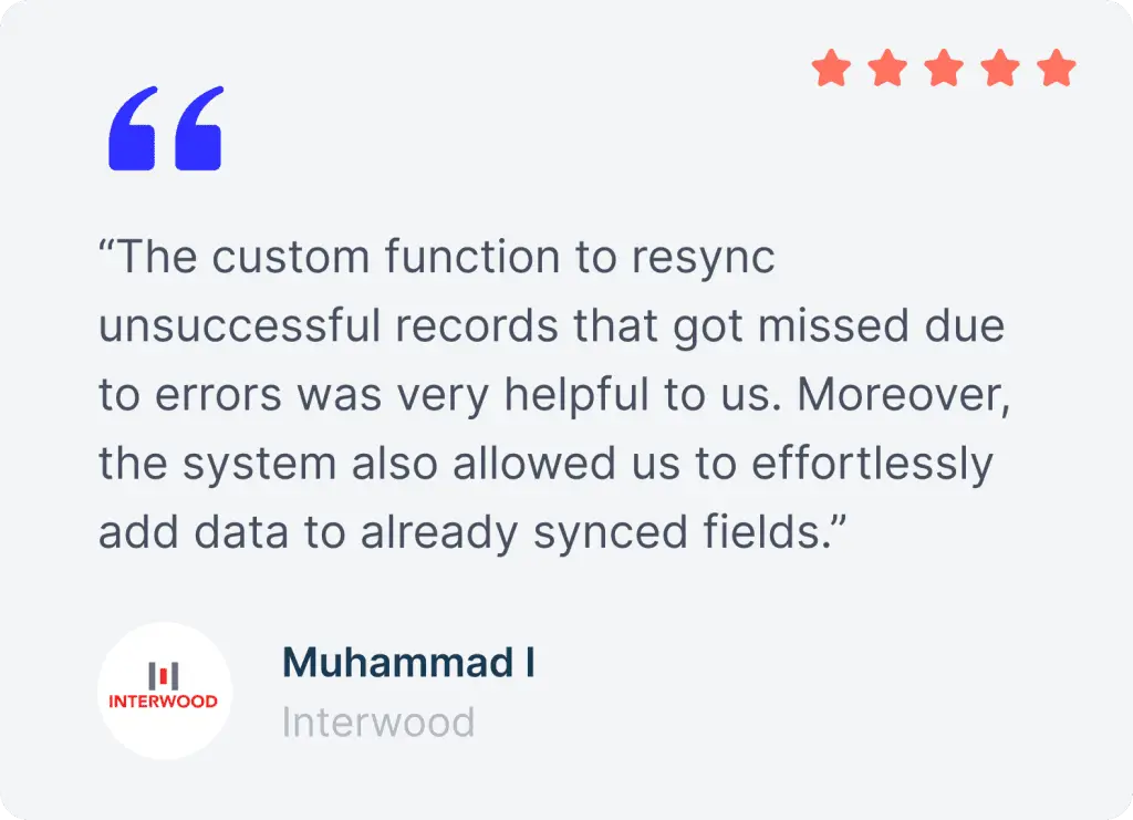 Customer testimonial