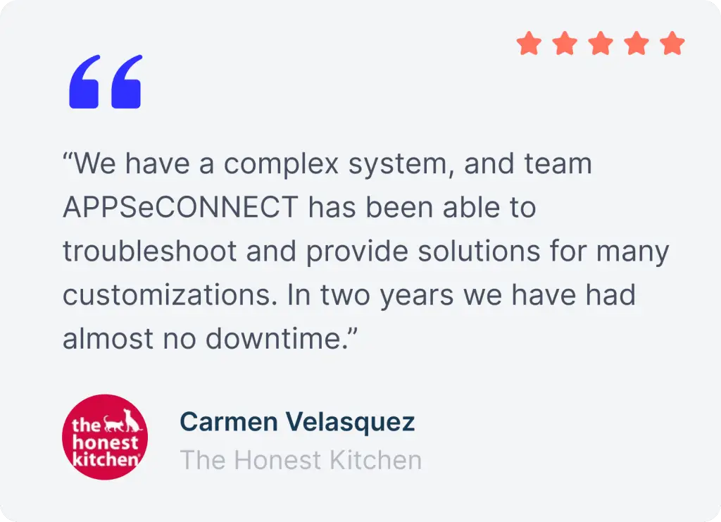 Customer testimonial