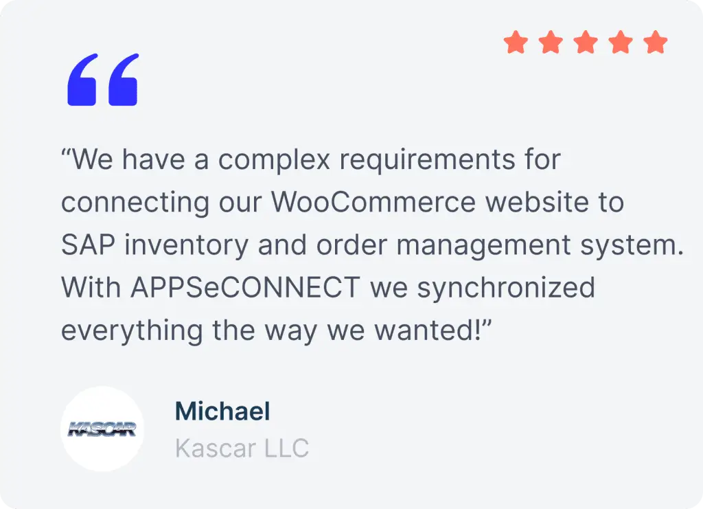 Customer testimonial