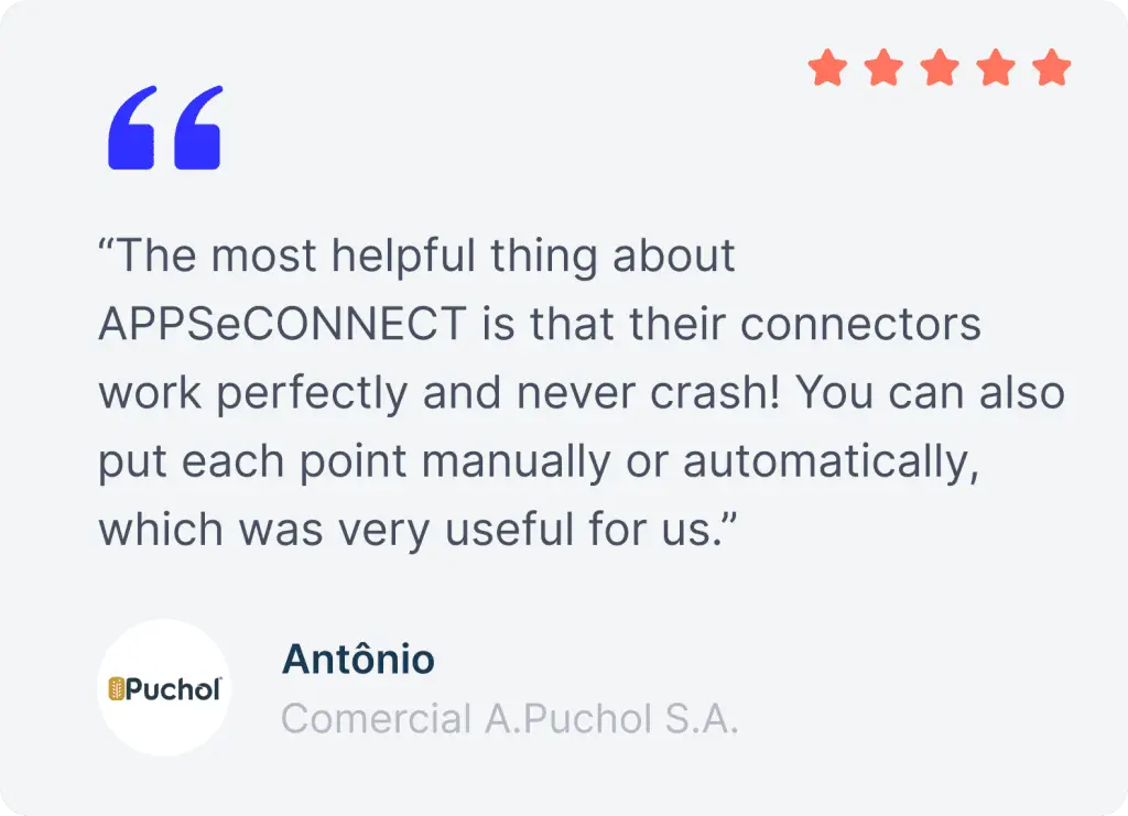 Customer testimonial