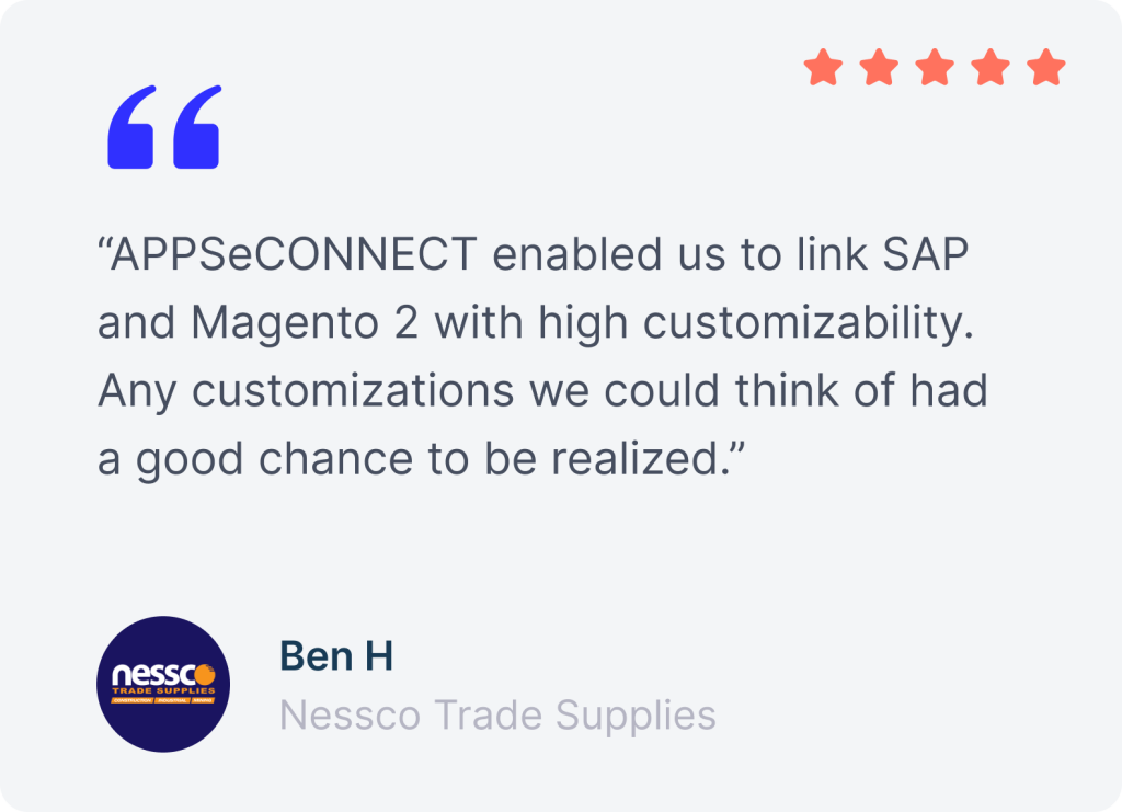APPSeCONNECT customer testimonial