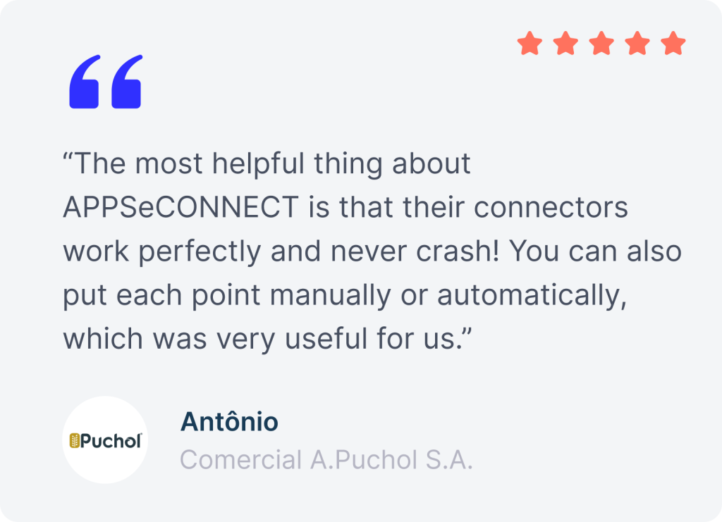 APPSeCONNECT customer testimonial