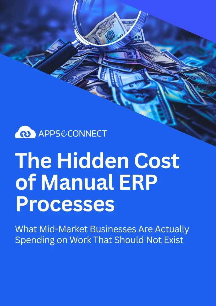The Hidden Cost of Manual ERP Processes — e-book cover