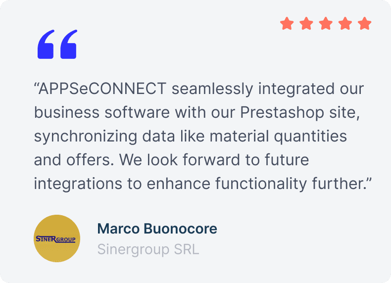 APPSeCONNECT customer testimonial