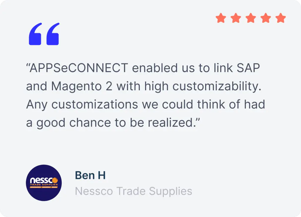 APPSeCONNECT customer testimonial