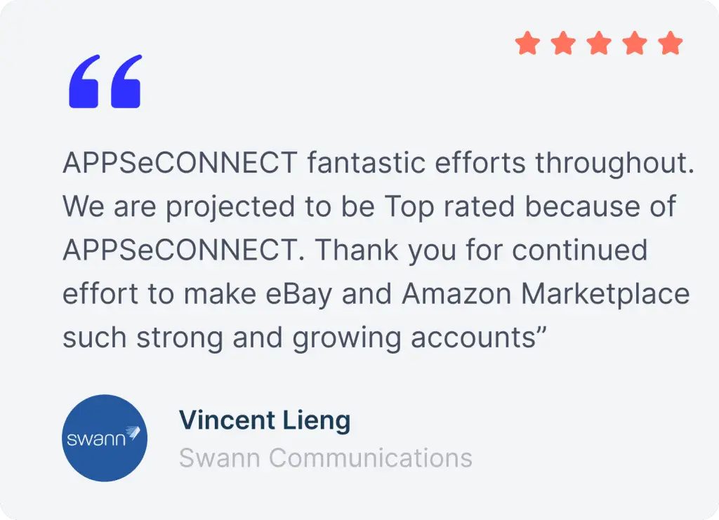 Customer testimonial