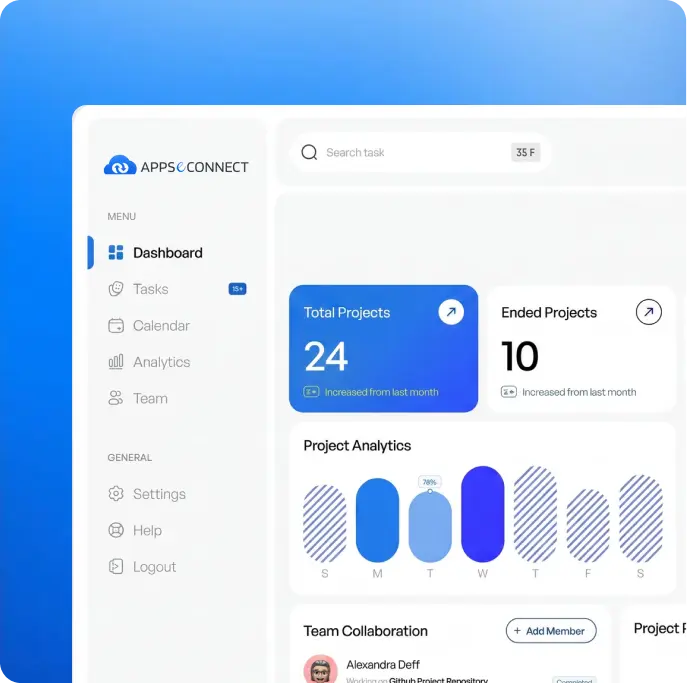 Scalable cloud integration dashboard
