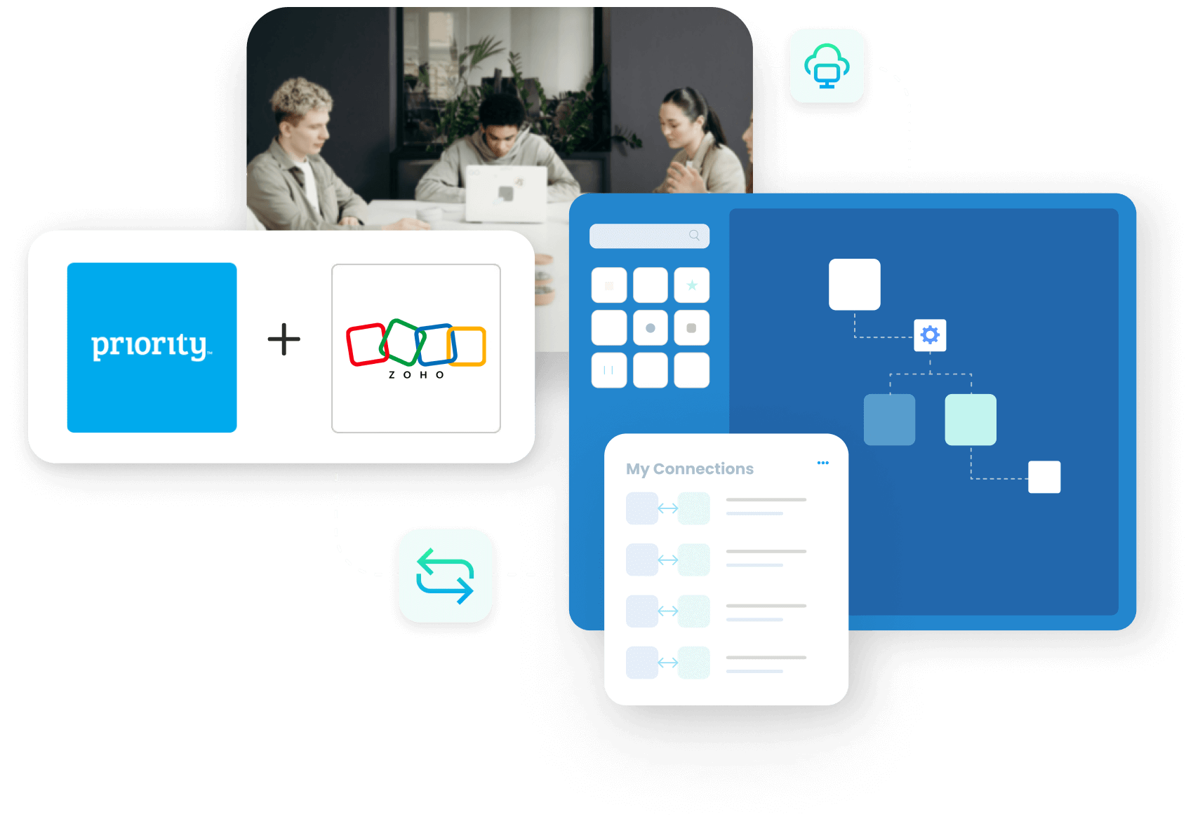 Priority and ZohoCRM Integration hero image
