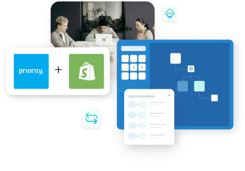 Priority and Shopify Integration hero image