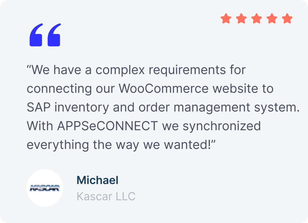 Customer testimonial