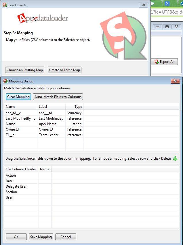 zoho-salesforce-mapping-using-apexdataloader