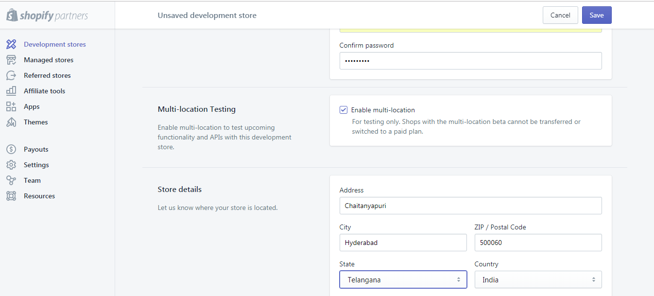 saving-shopify-partners-development-store
