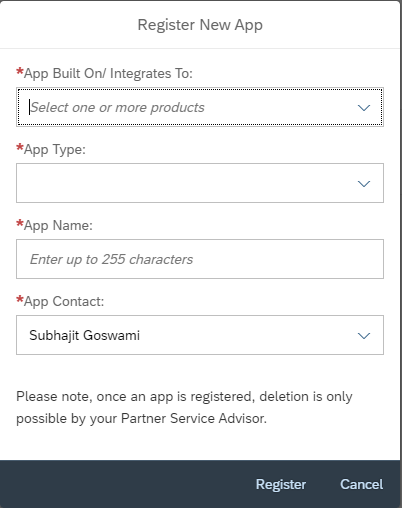 sap-register-new-app