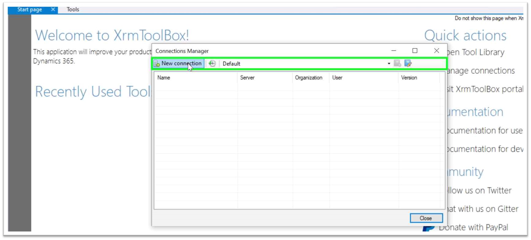 XrmToolBox-new-connection