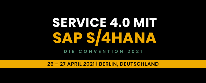 Service 4.0 with SAP S 4HANA 2021 Convention