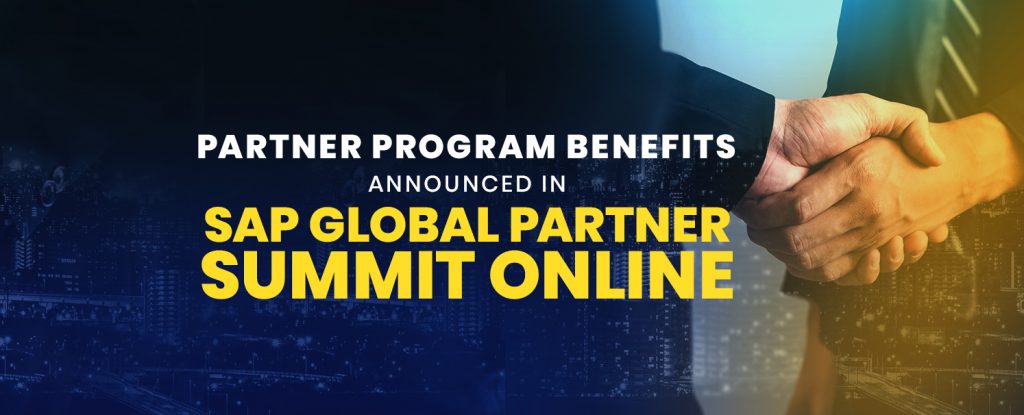 Partner Program Benefits announced in SAP Global Partner Summit copy