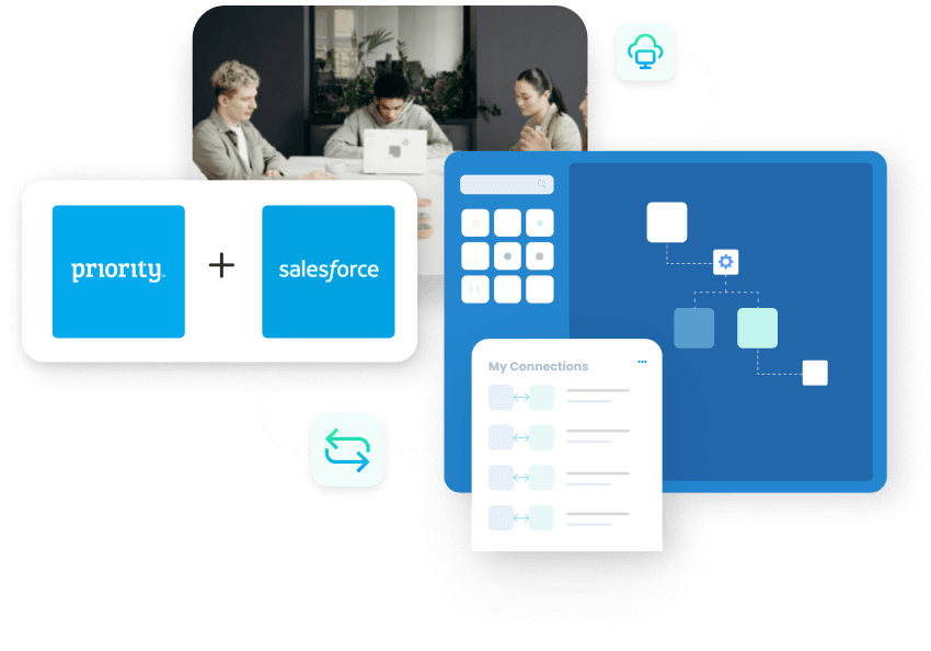 Priority and Salesforce Integration hero image