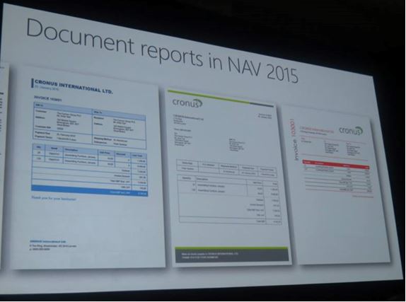 Documents reporting in NAV 2015