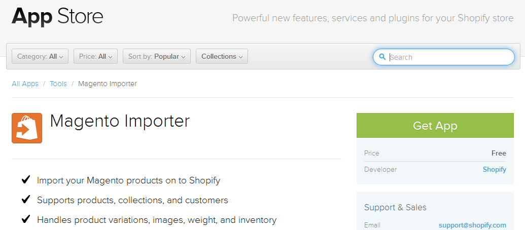 Migrating from Magento/Magento Go to Shopify