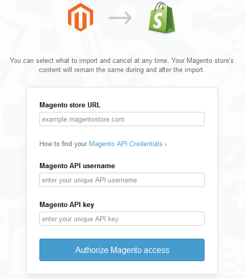 Migrating from Magento/Magento Go to Shopify