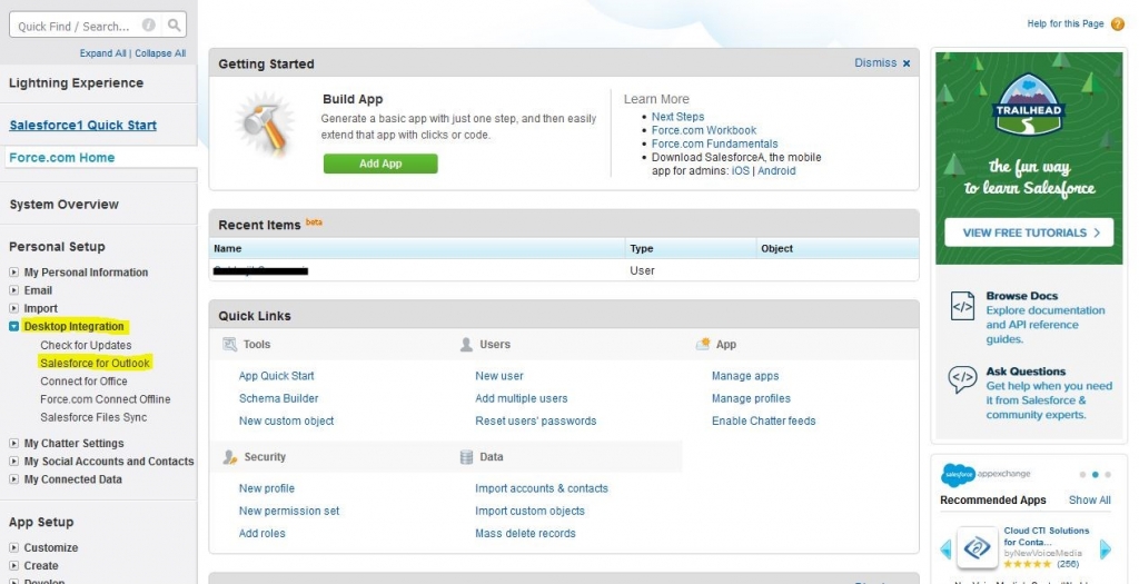 How to connect Salesforce CRM with Microsoft Outlook - 4