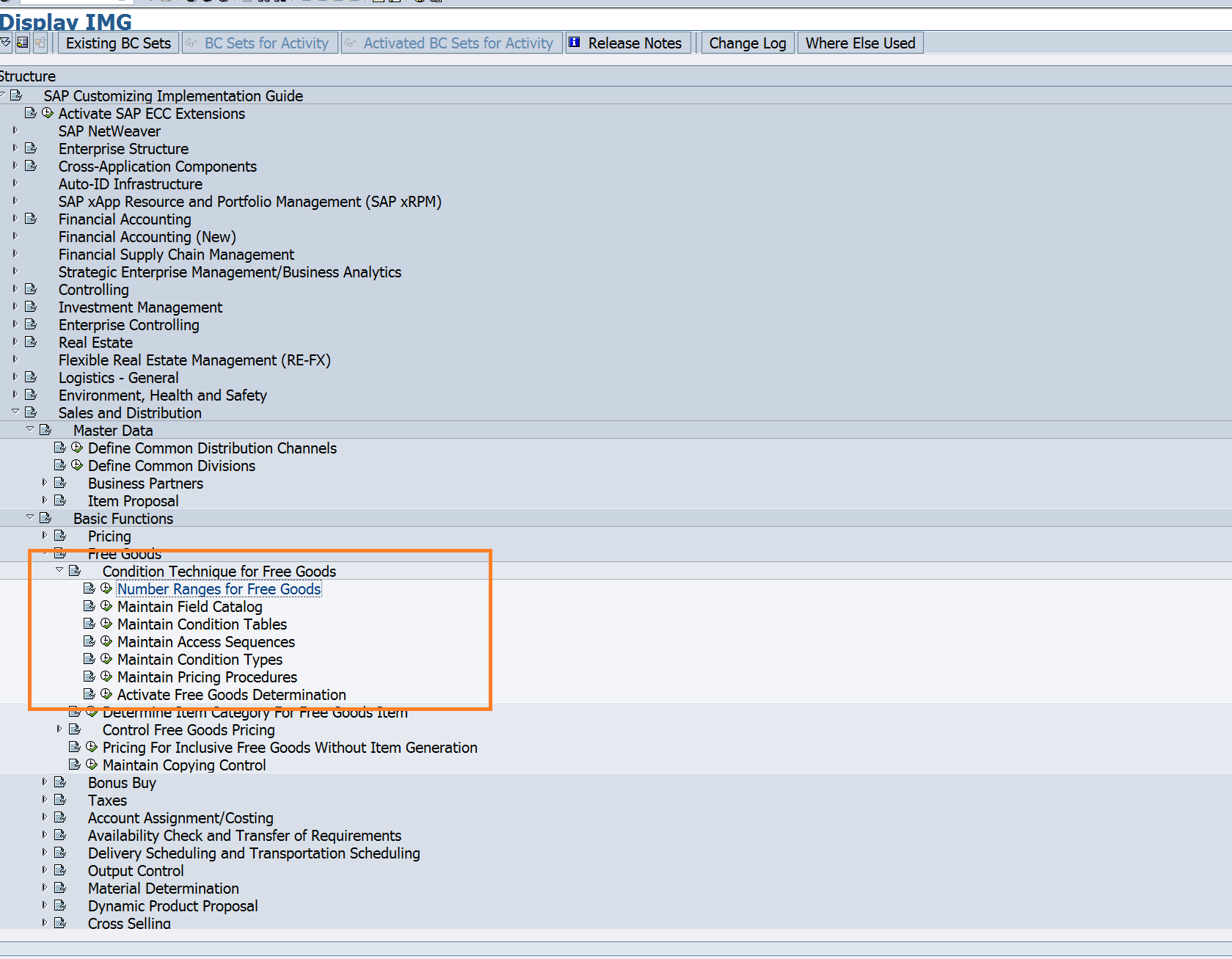 Configuring free goods to configure buy one get one free in SAP