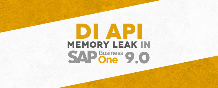 DI API Memory Leak in SAP Business One 9.0