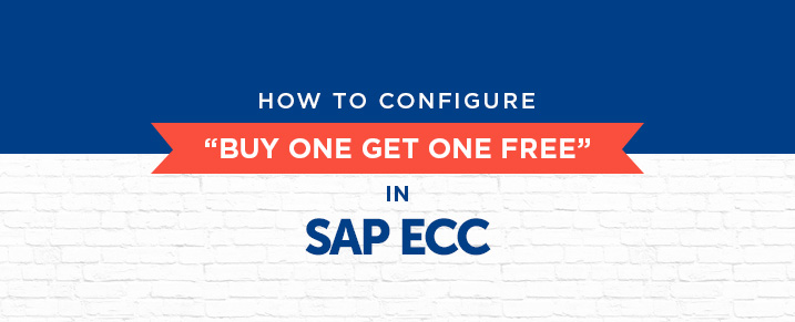 How to configure buy one get one free in SAP