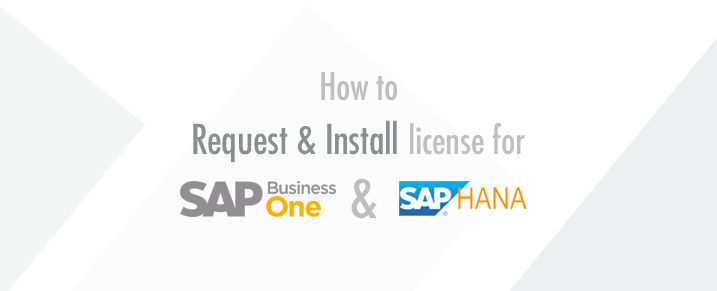 install license for SAP HANA and B1H
