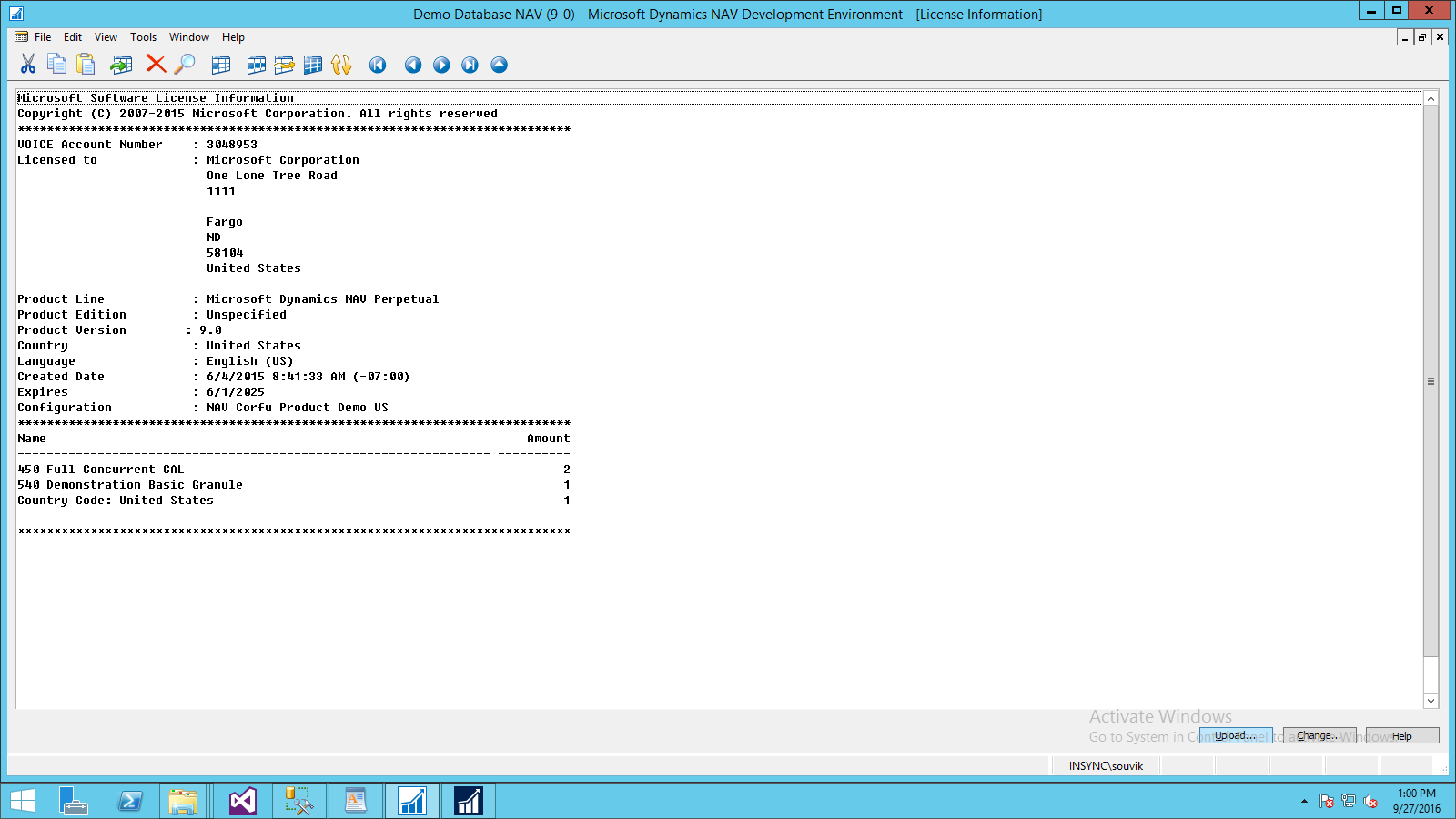 Dynamics NAV Development Report