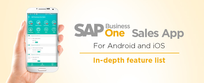 SAP Business One sales app for Android and iOS