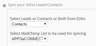 Sync your Zoho CRM Leads to MailChimp 6