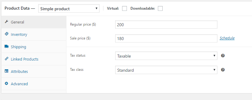 WooCommerce Product information Data