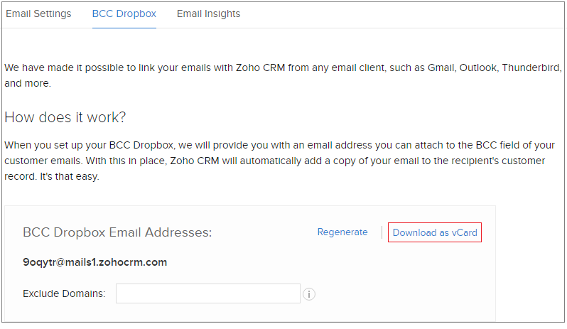bcc dropbox email address