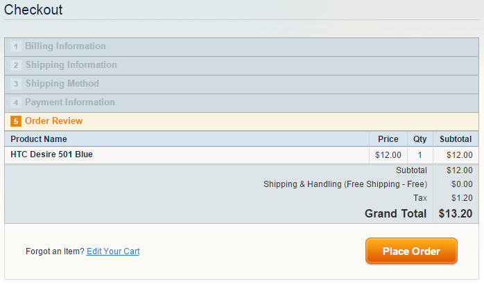 Checkout Process