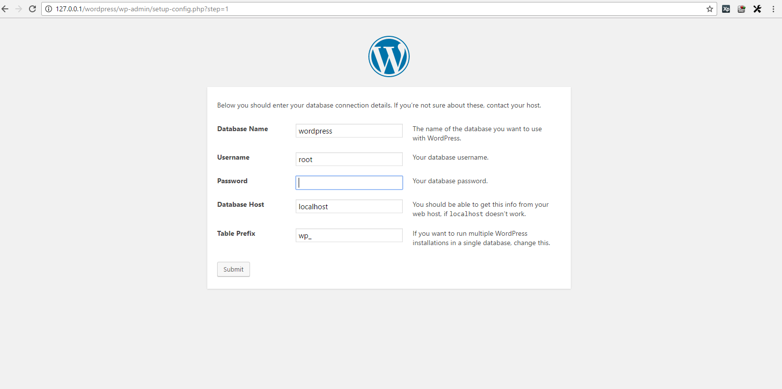 create-username-and-password-for-wordpress-database