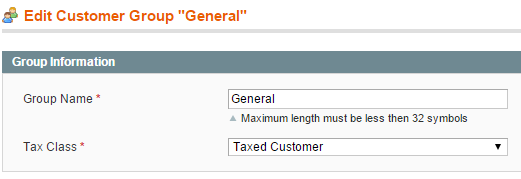 Edit Customer Group