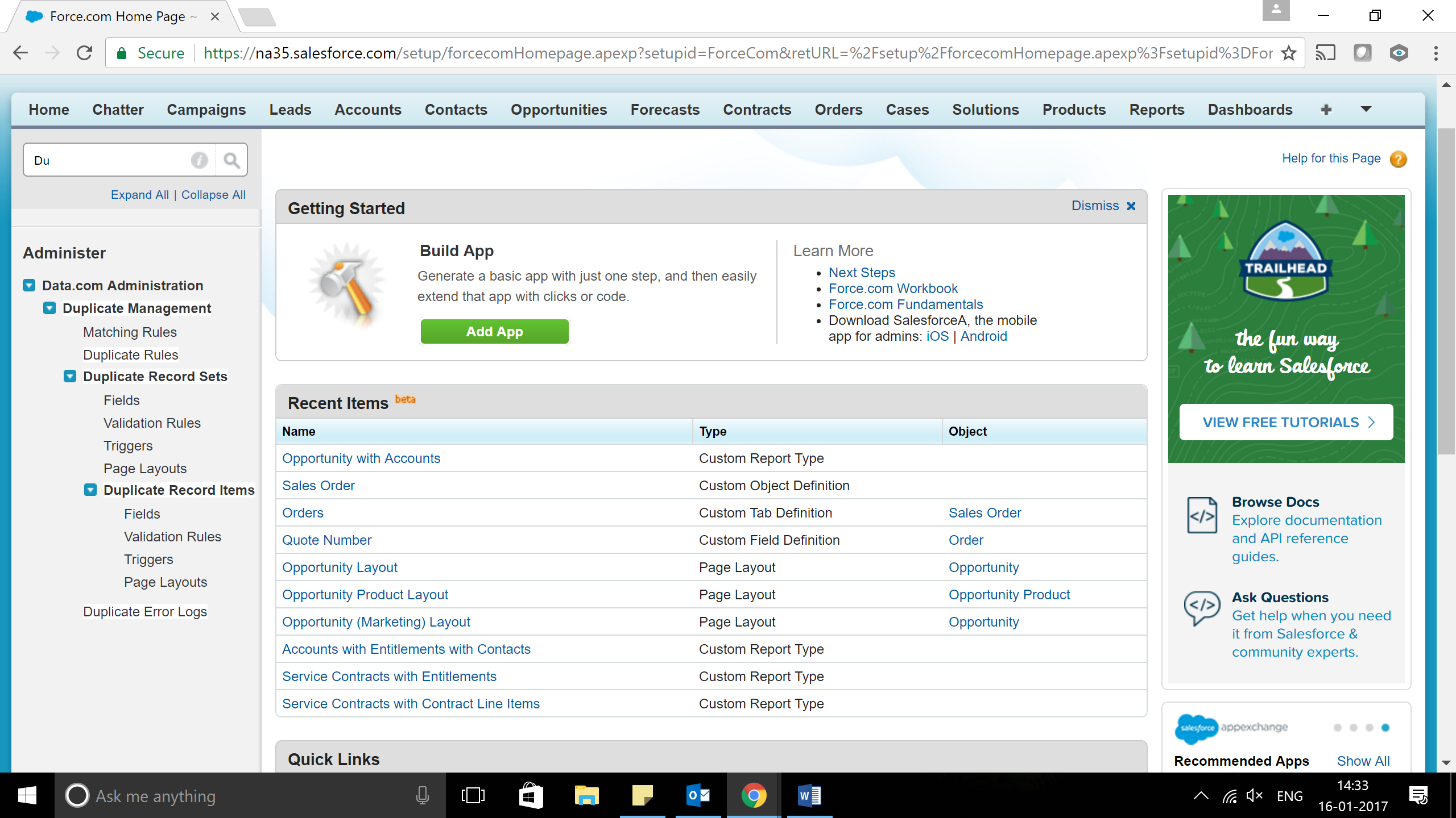 edit existing rules in salesforce