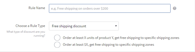 enter rule name for cart level discounts in bigcommerce