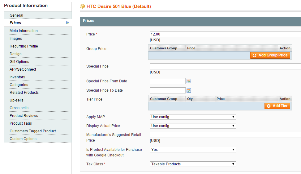 Product Information