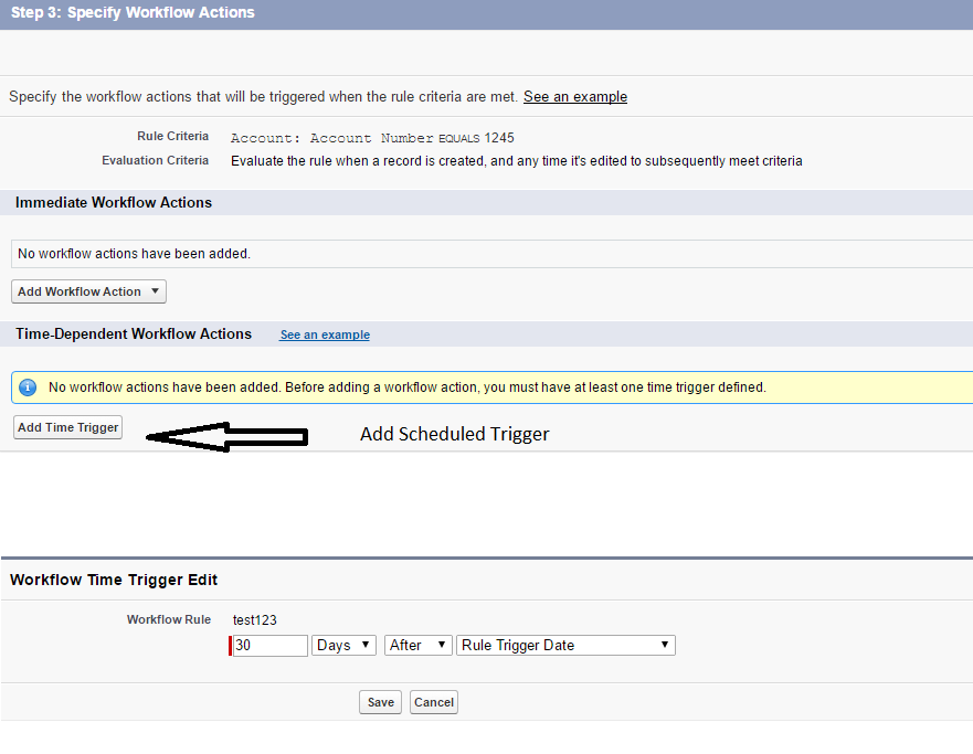 Scheduled based Workflow