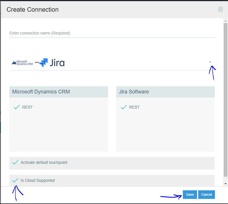 Supported cloud