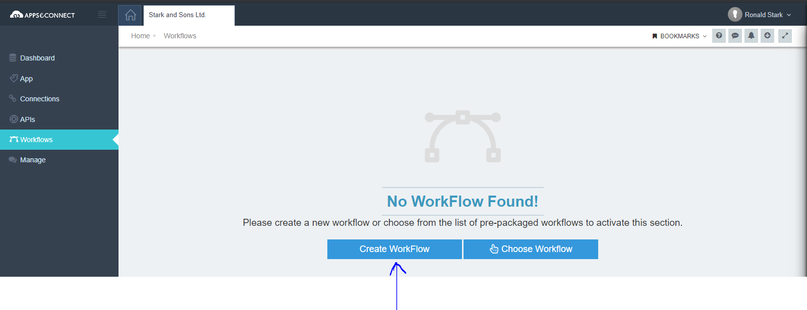 create new workflow
