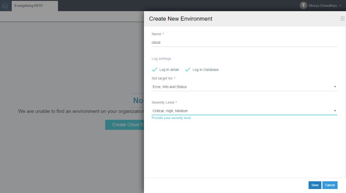 create cloud environment